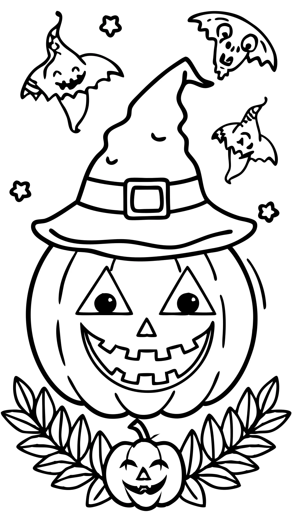 coloring pages for fall and halloween